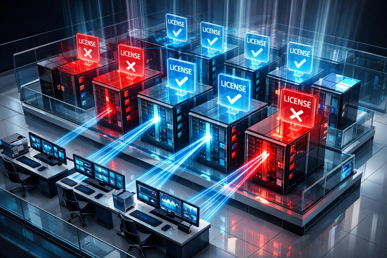 ServiceNow ITAM optimization showing unused licenses identified across enterprise data center