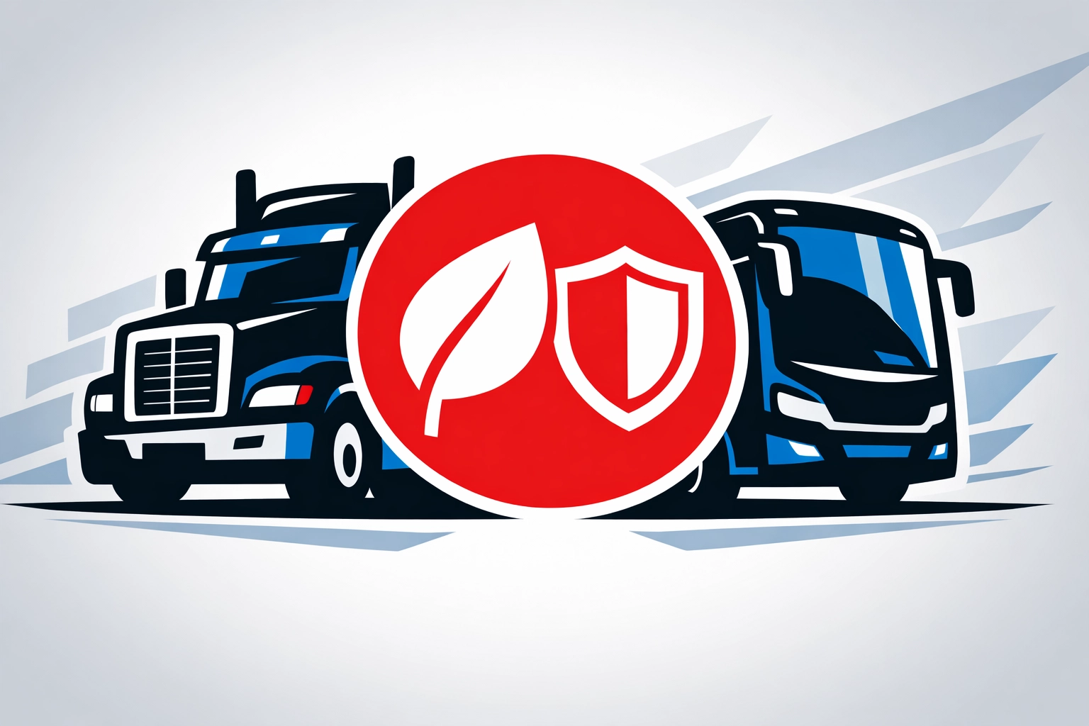 Icons for professional bus and truck driving modules covering eco-driving and vehicle security.