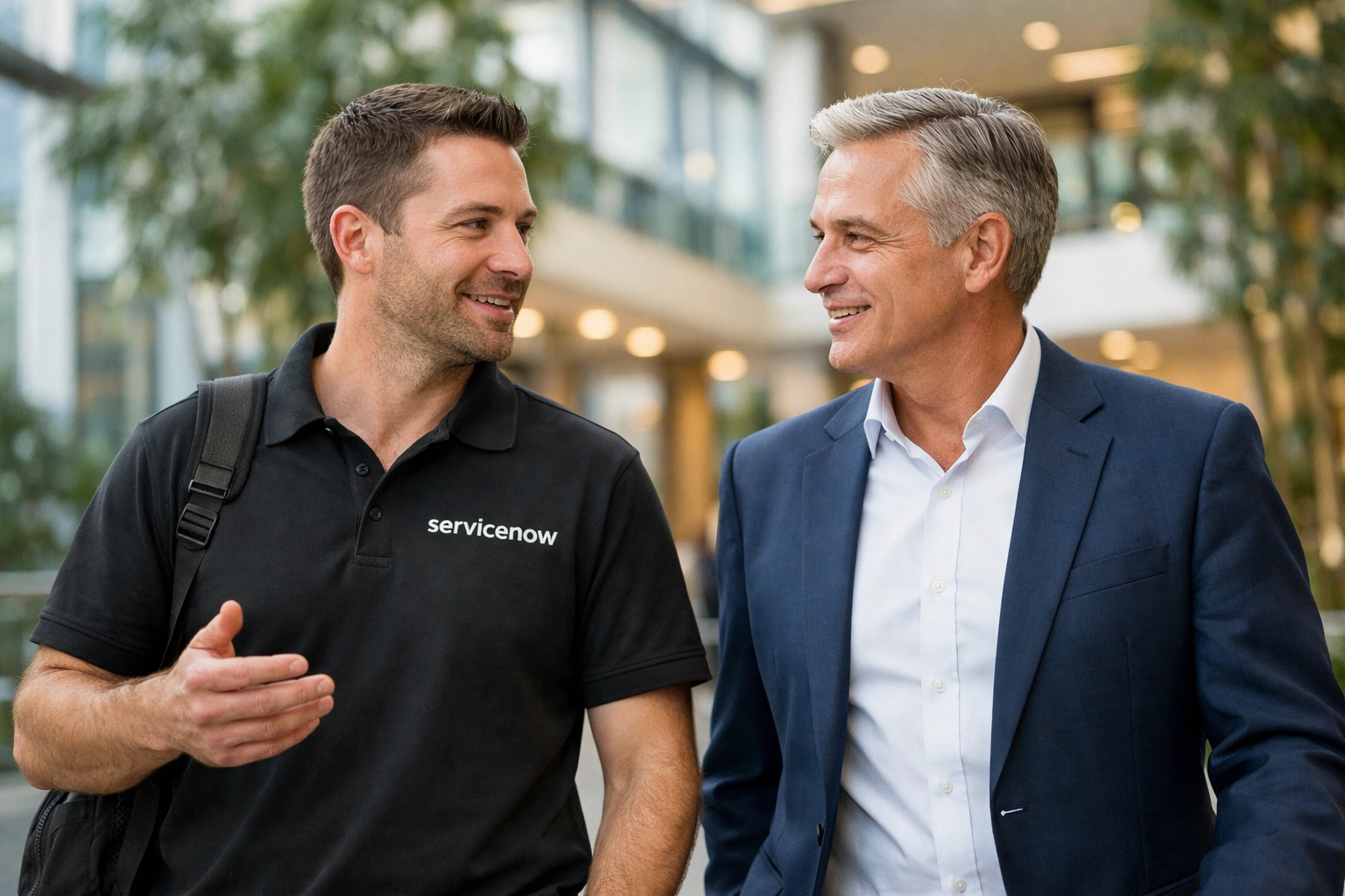 A ServiceNow implementation partner and executive discussing strategic ITOM goals and platform health.