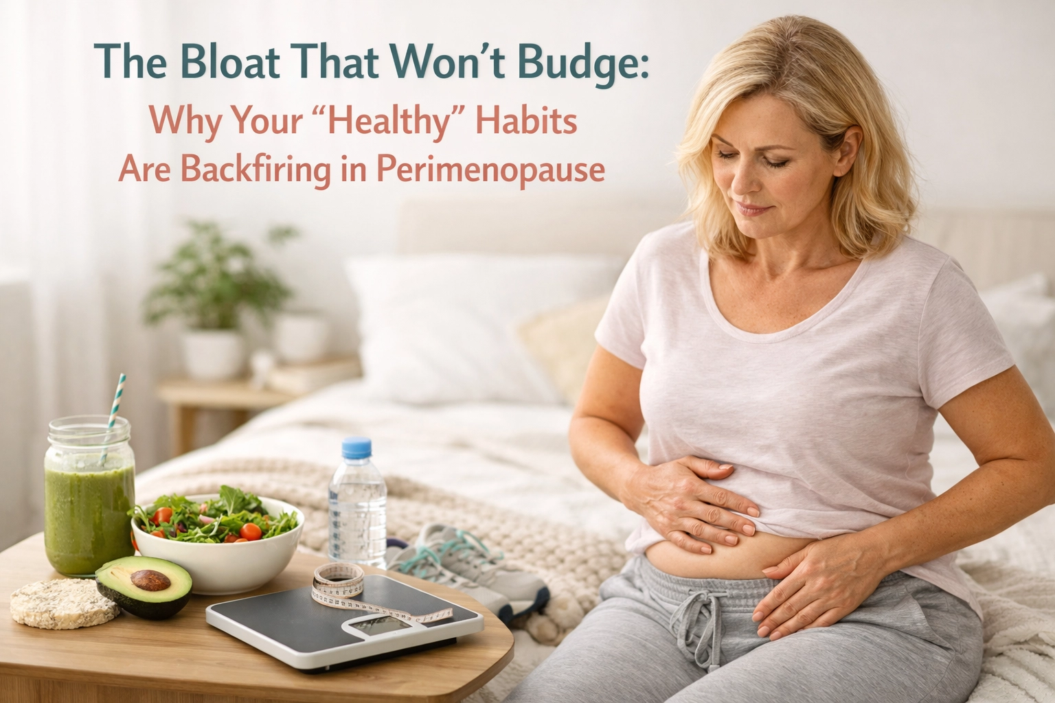 [HERO] The Bloat That Won’t Budge: Why Your “Healthy” Habits Are Backfiring in Perimenopause