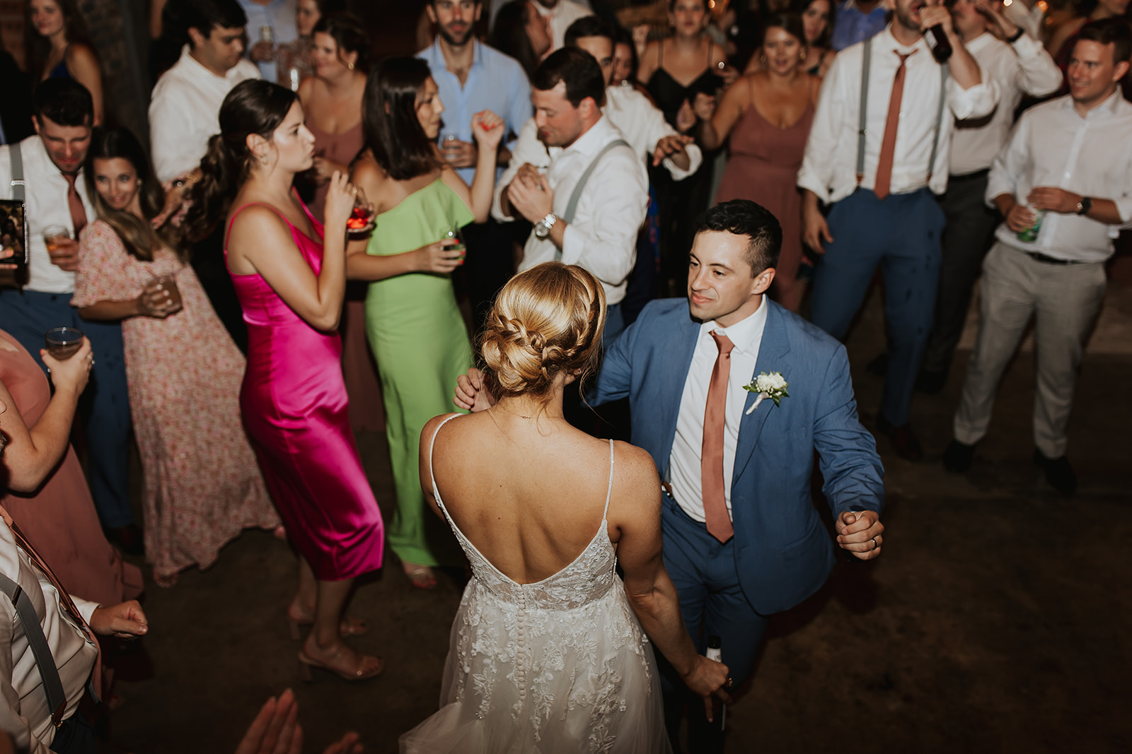 High-Energy Wedding Reception Dance Floor