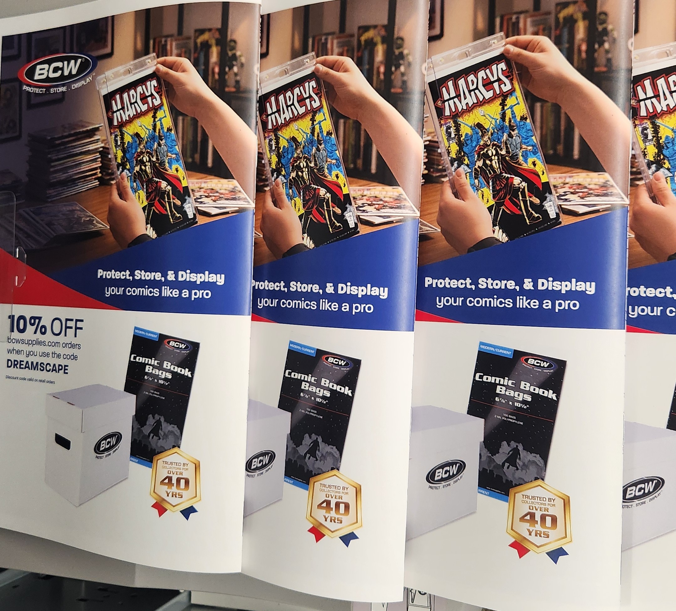 BCW promotional flyers