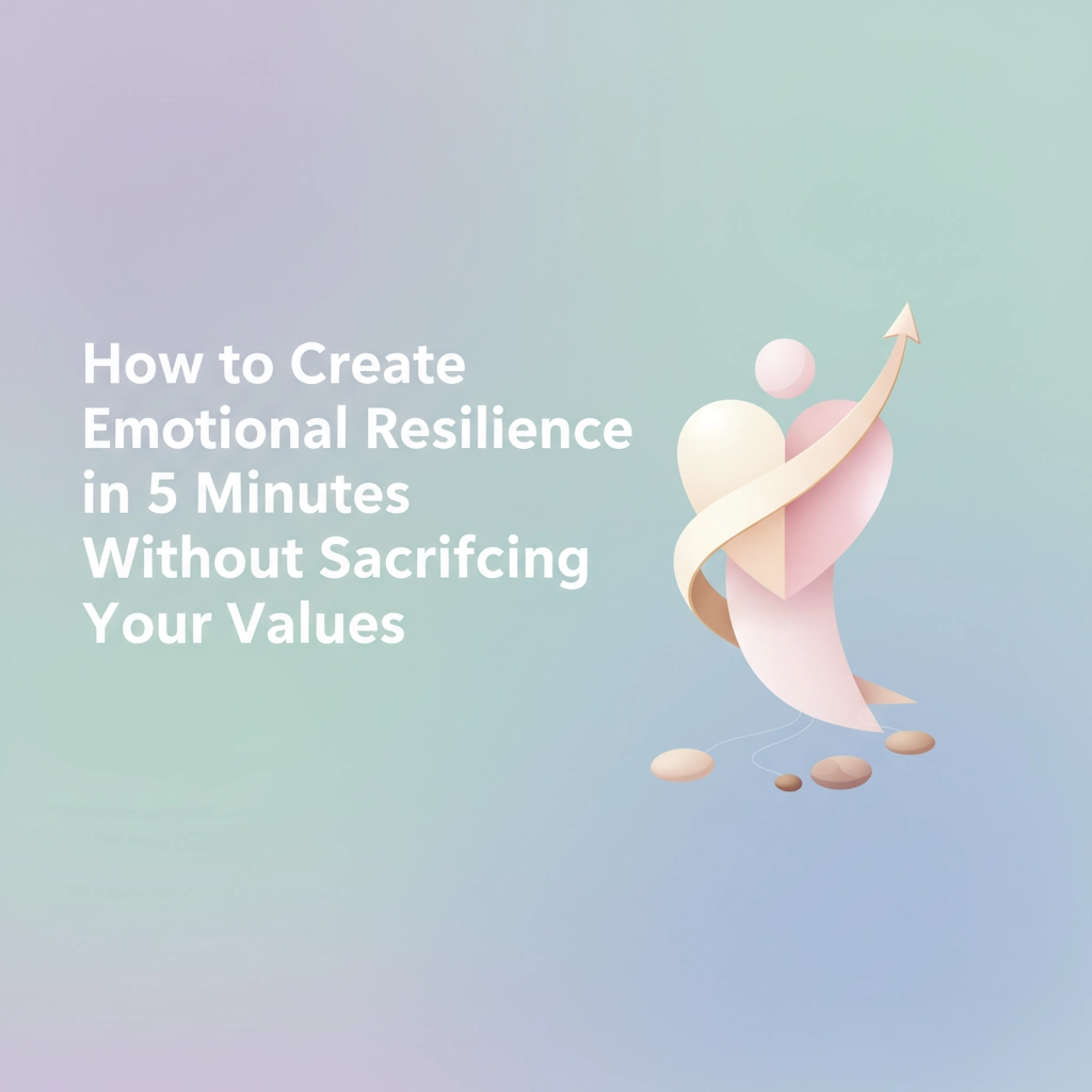 How to Create Emotional Resilience in 5 Minutes Without Sacrificing Your Values