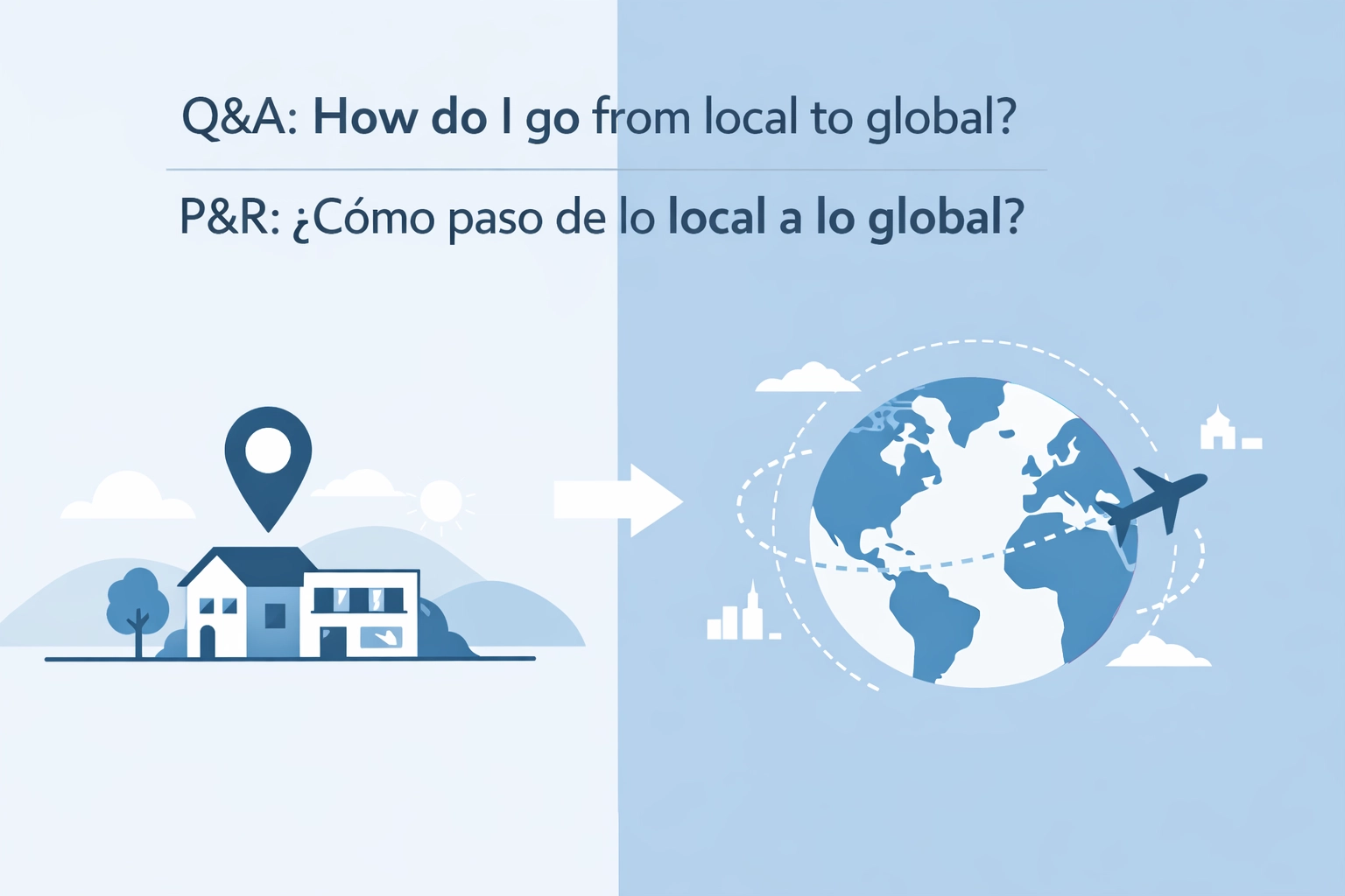 [HERO] Q&A: How do I go from local to global? | P&R: ¿Cómo paso de lo local a lo global?