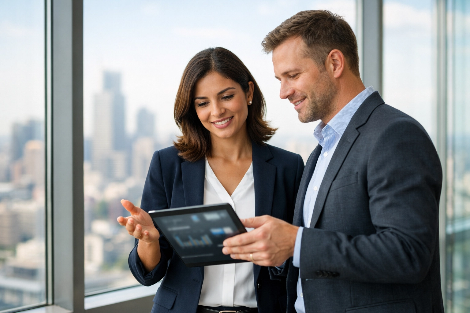 Executives discussing ITOM and ITAM strategies with a global ServiceNow implementation partner.