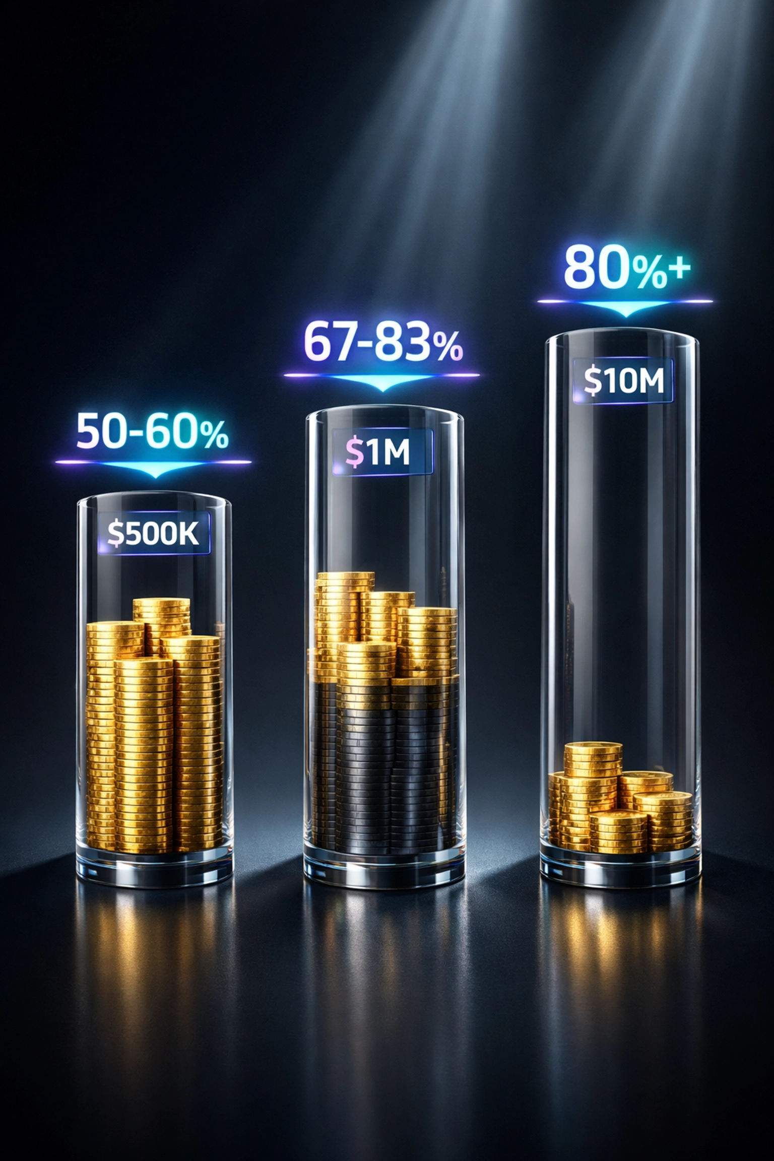 Crypto POS fee comparison showing 50-80% savings with Larecoin vs NOWPayments at different transaction volumes