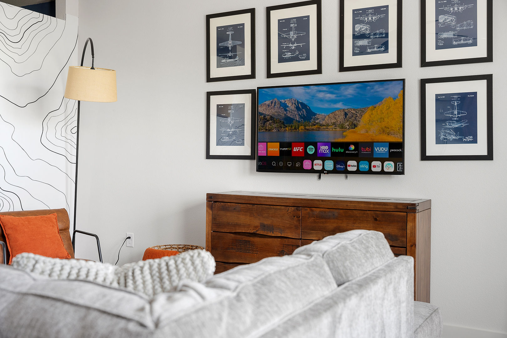 Modern Furnished Living Room - PBD Living