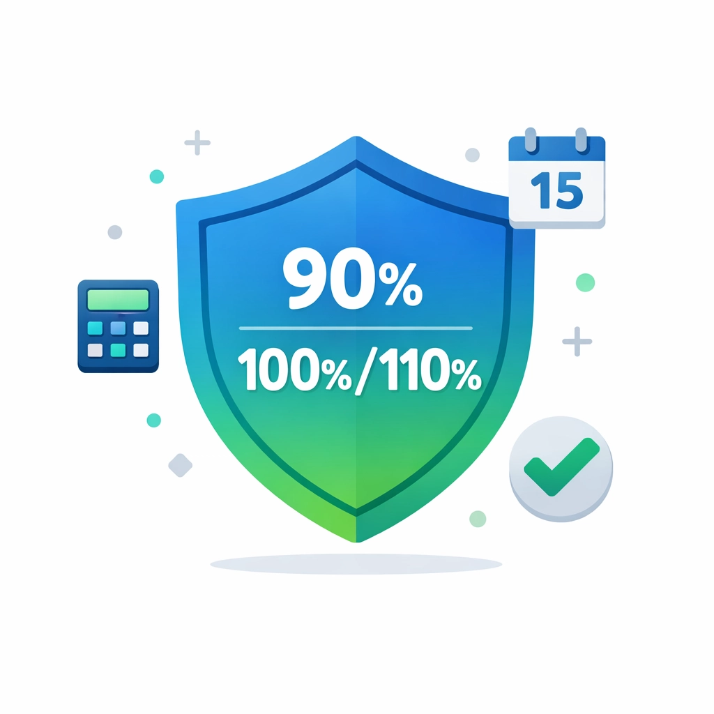 Safe harbor rules shield protecting against IRS underpayment penalties