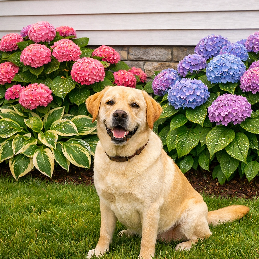 Eco-friendly exterior cleaning safe for pets and garden plants near the home foundation.