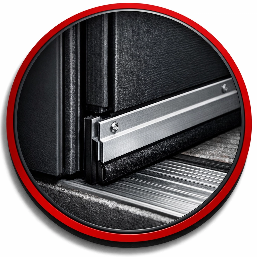 Professional door sweep and weather stripping installation to seal out scorpions and desert pests in Coolidge.