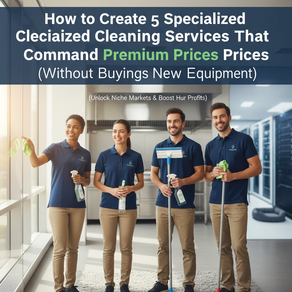 How to Create 5 Specialized Cleaning Services That Command Premium Prices (Without Buying New Equipment)