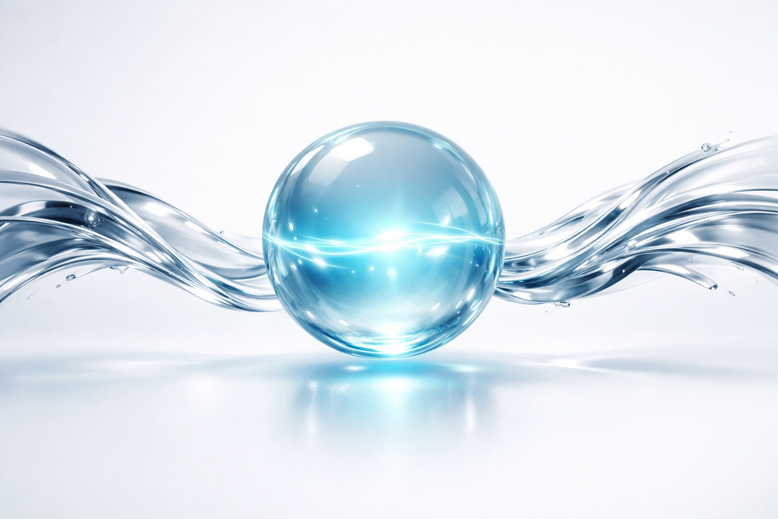 Glowing blue sphere representing a low latency AI voice agent for immediate lead response and zero lag.