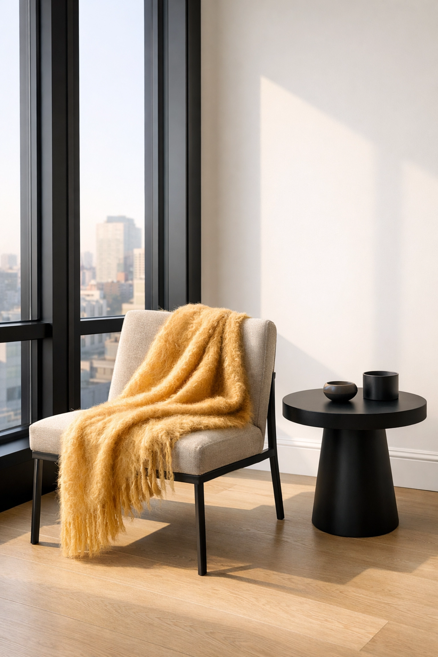 Modern apartment interior highlighting energy-efficient window frames for 2026 EPC compliance.