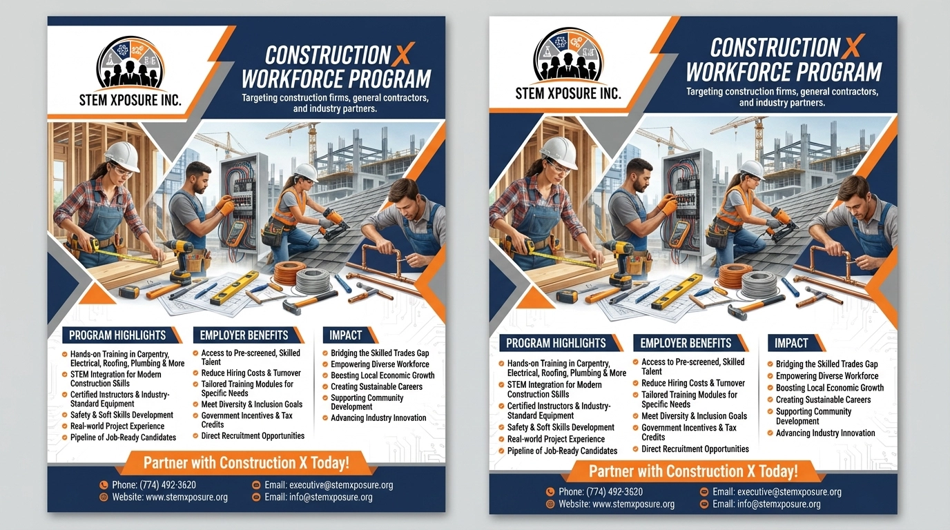 STEM Xposure Inc. Construction X Workforce Program