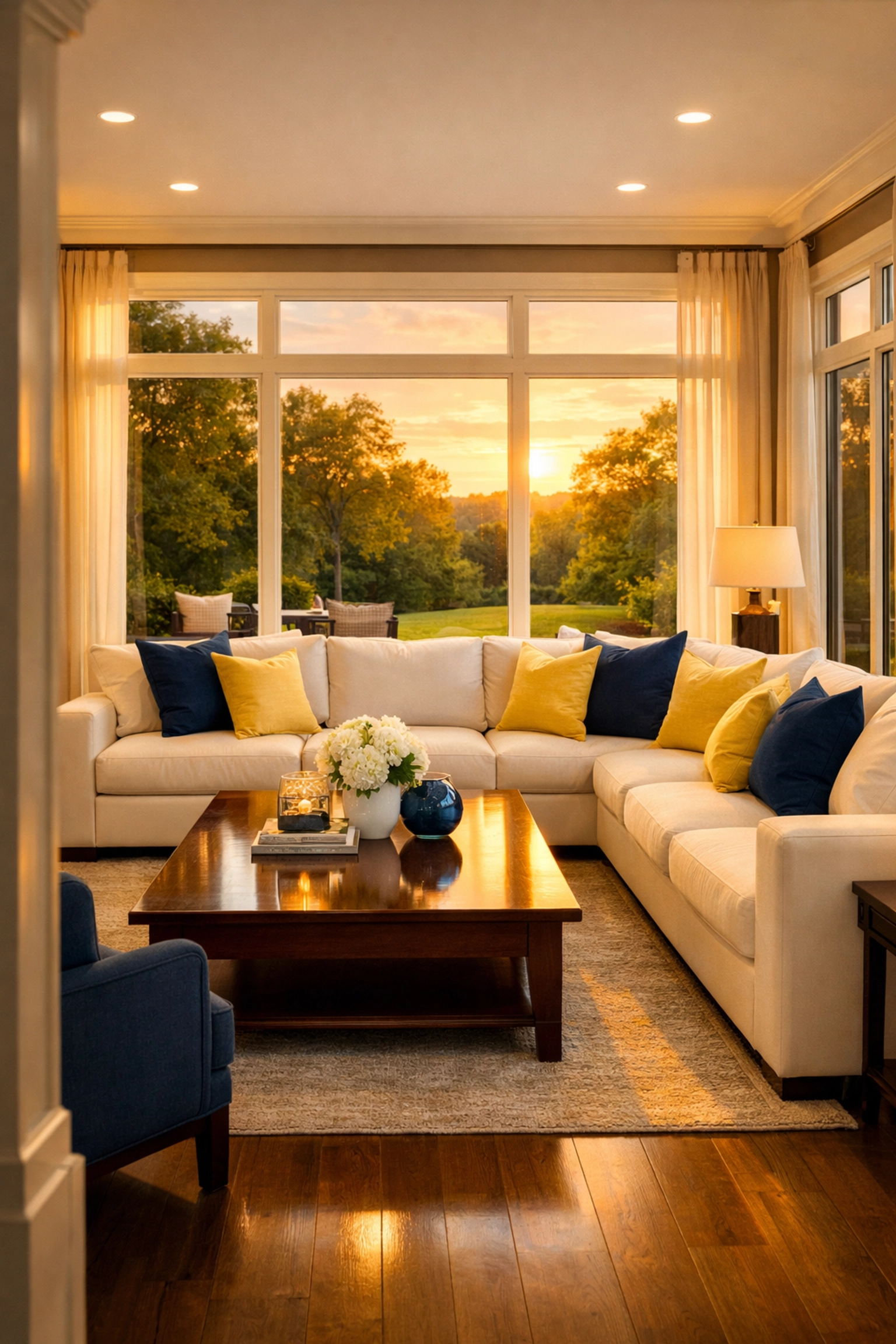 Pristine Bolton living room showcasing the results of consistent, expert weekly house cleaning.