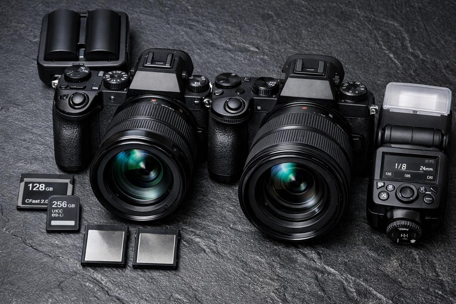 Professional Nikon camera gear and lenses used for expert event photography miami and corporate branding.