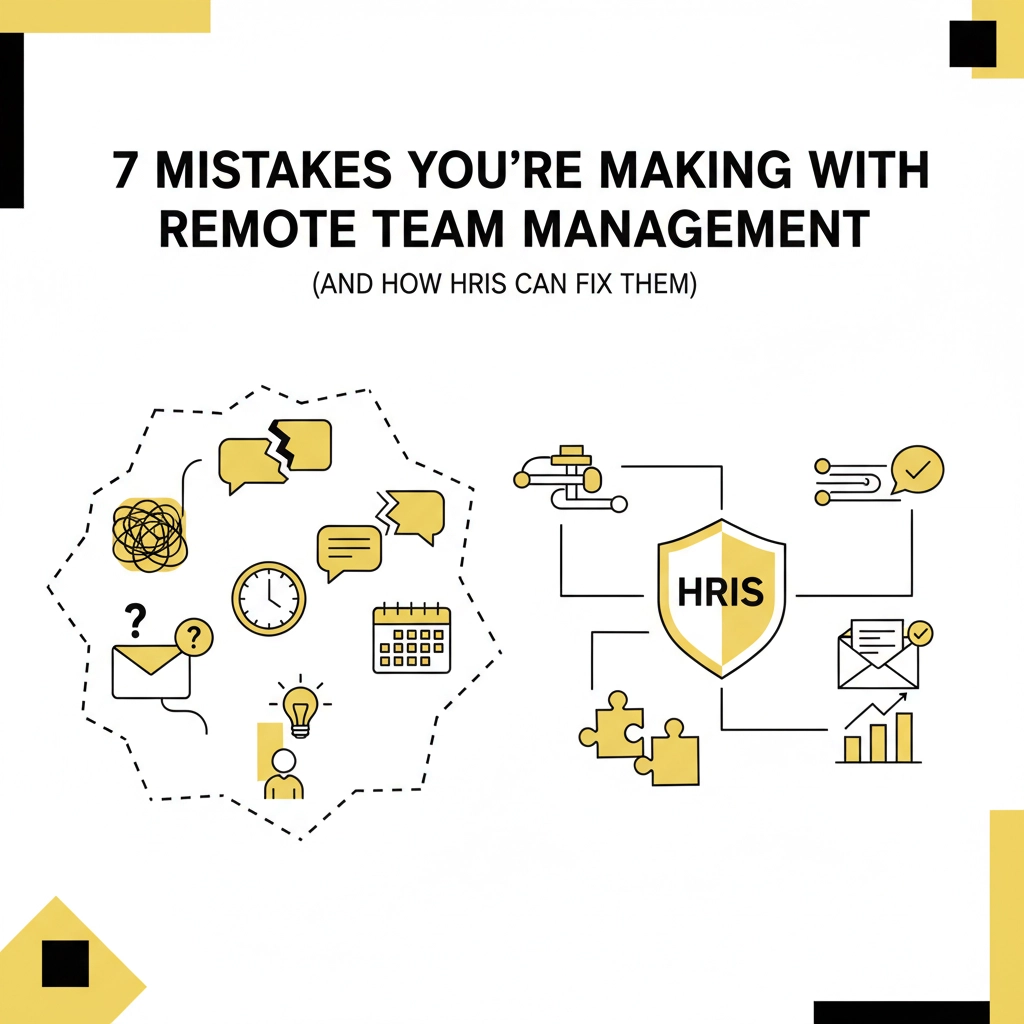 7 Mistakes You're Making with Remote Team Management (And How HRIS Can Fix Them)