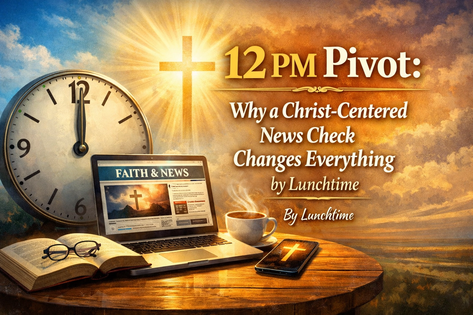 [HERO] 12 PM Pivot: Why a Christ-Centered News Check Changes Everything by Lunchtime