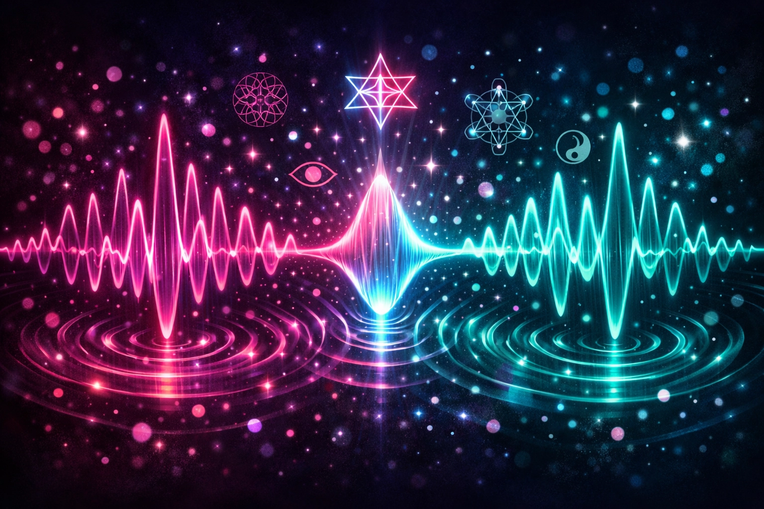 Synchronized heartbeat wave patterns showing two nervous systems in perfect biological alignment.