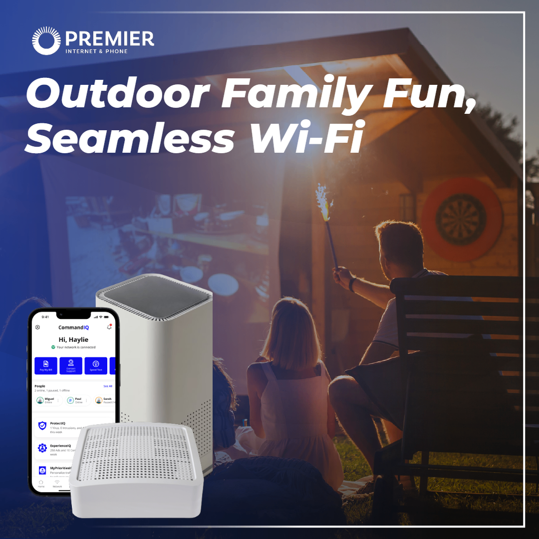Outdoor Family Movie Night with Mesh Wi-Fi