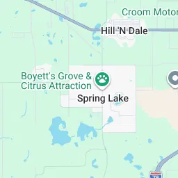 Map of Spring Hill and Hernando County delivery zone