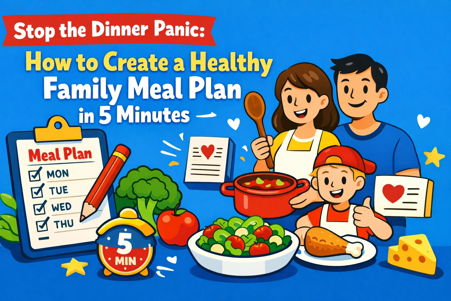 Healthy Family Meal Planning in 5 Minutes