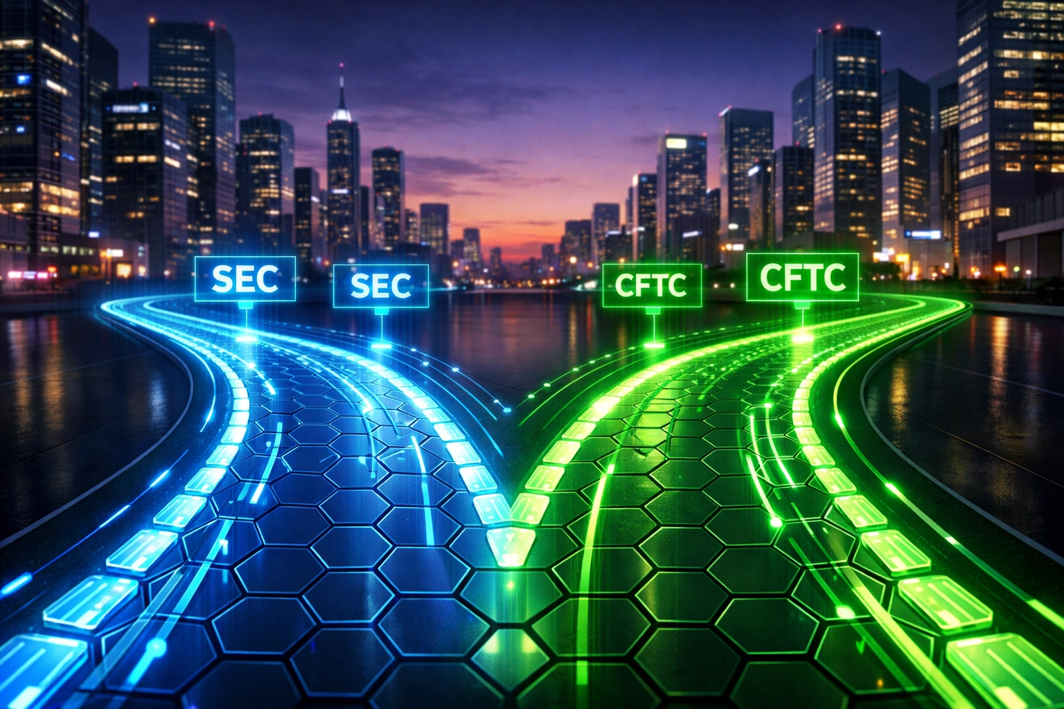 CLARITY Act regulatory framework showing SEC and CFTC jurisdiction split for crypto assets