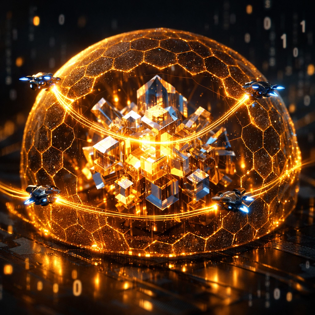 Secure-by-design software application protected by a digital cyber security shield.