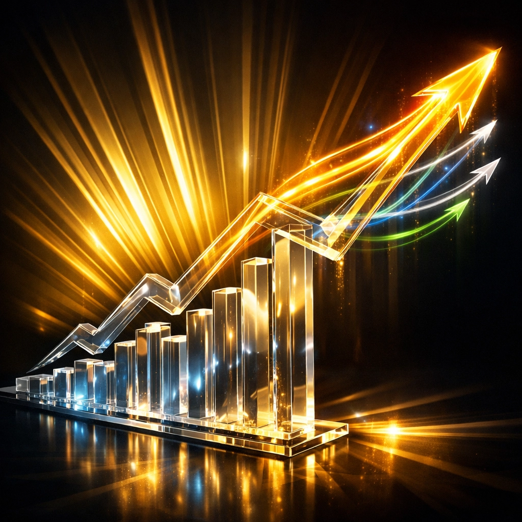 Portfolio growth chart showing multiple asset classes including digital diversification