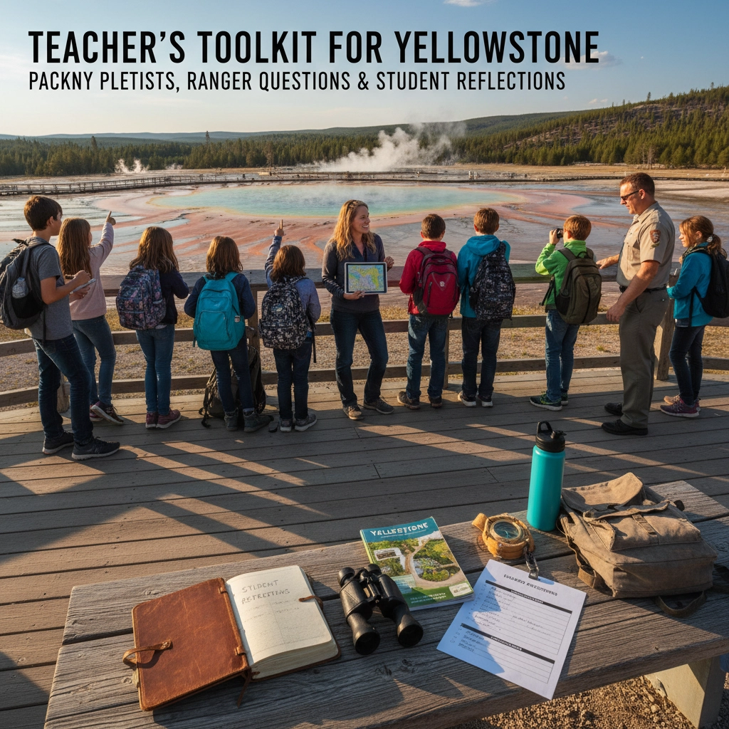 Teacher's Toolkit for Yellowstone: Packing Lists, Ranger Questions & Student Reflections
