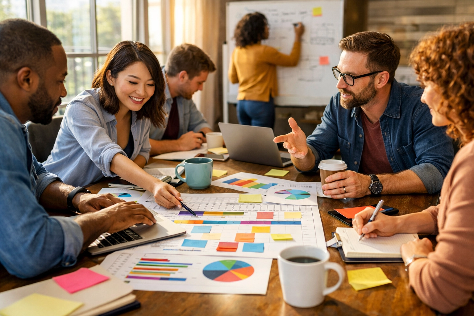 Nonprofit team executing collaborative fundraising campaign with clear communication and planning