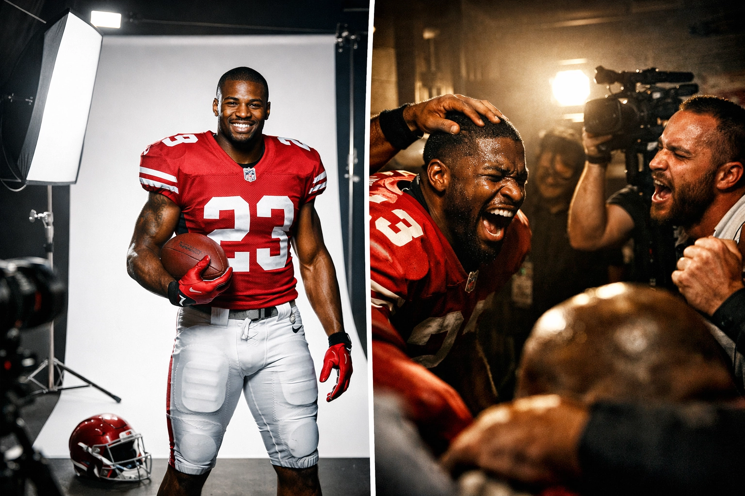 Authentic versus polished advertising comparison showing brand strategy approaches for Super Bowl ads