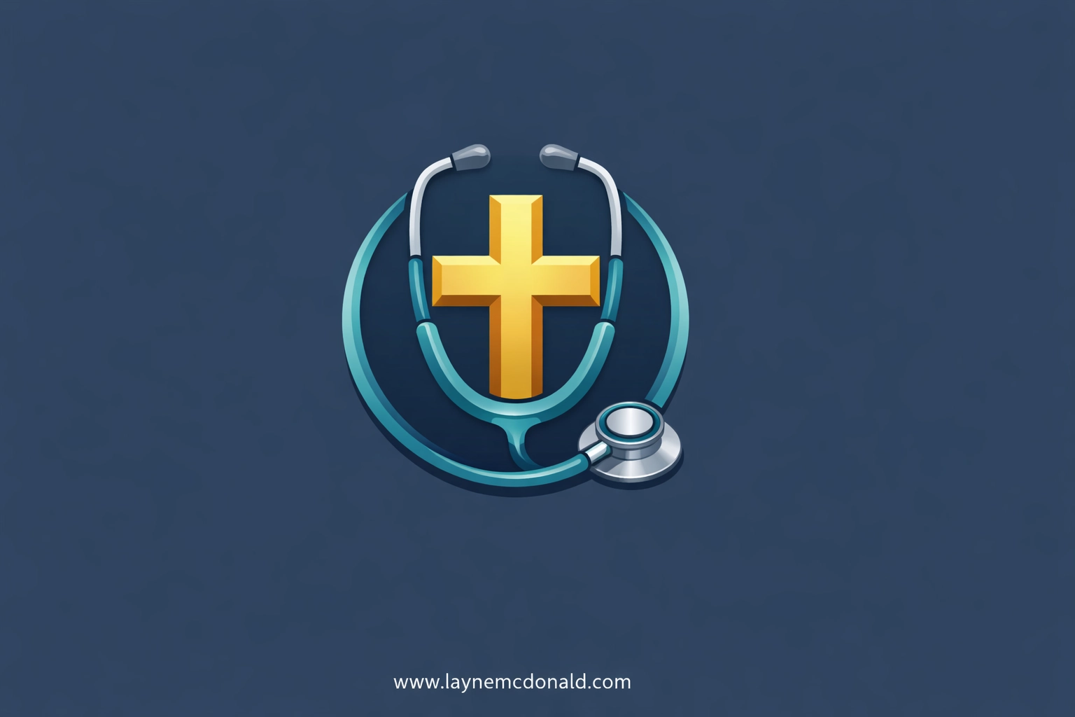 Cross inside a stethoscope showing faith and healing through prayer and medical care together