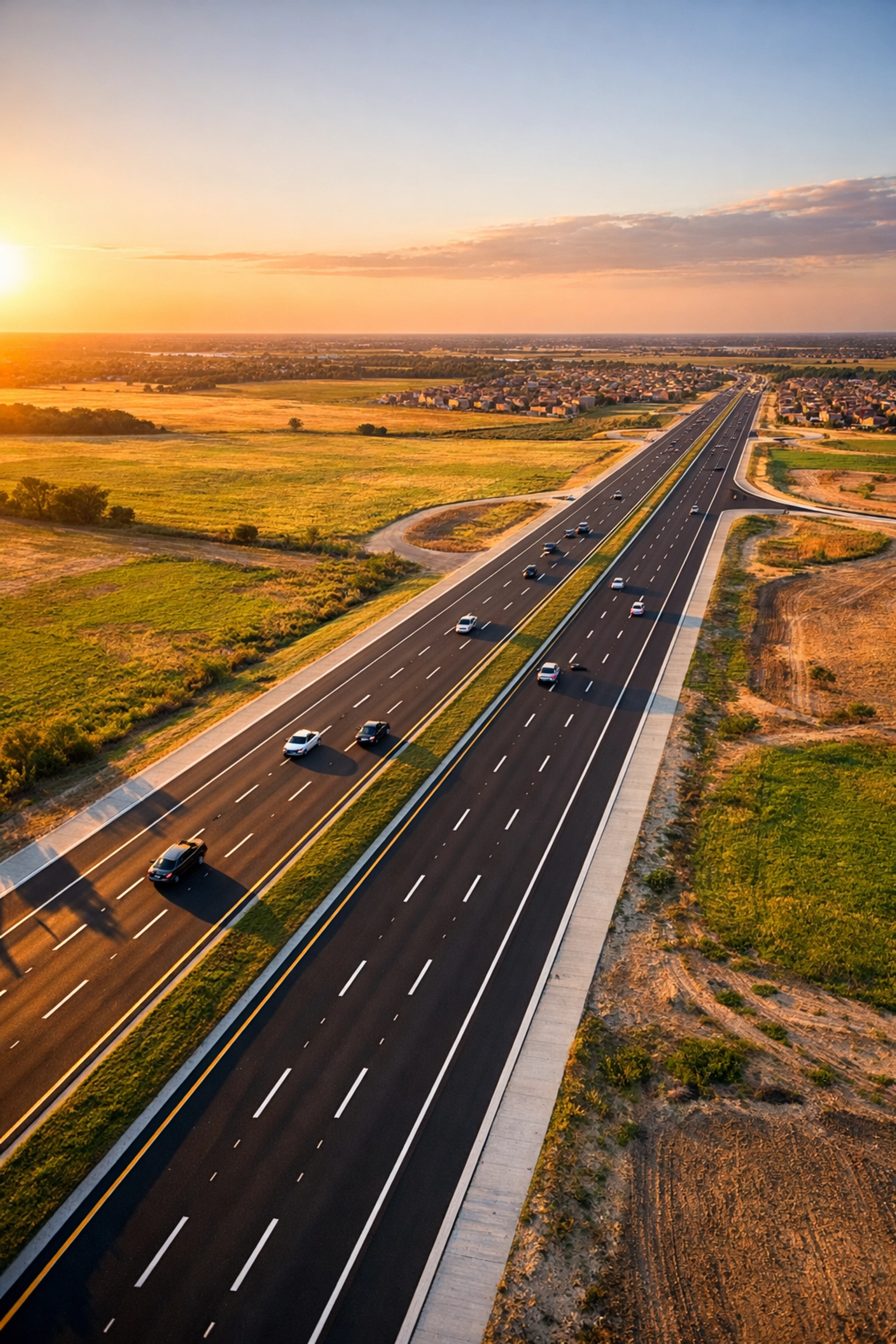 PGA Parkway expansion to six lanes connecting Frisco north through North Texas farmland