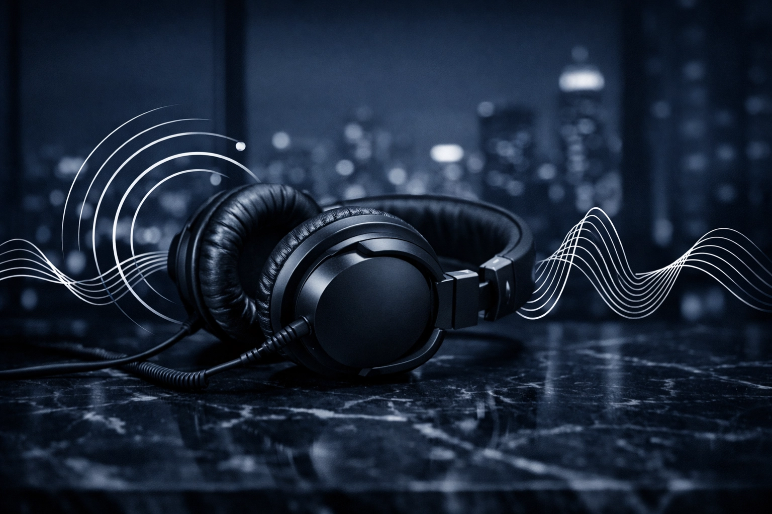 Professional studio headphones symbolizing rhythmic mapping and Apple Music AutoMix optimization for artists.