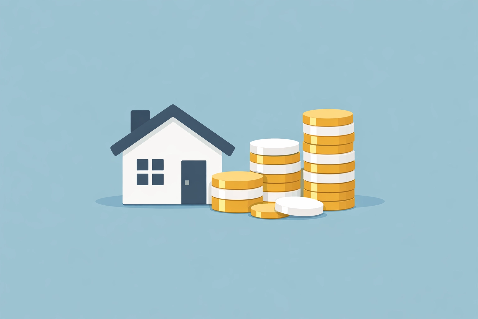 Ahorro de dinero para el pago inicial o down payment de una vivienda.