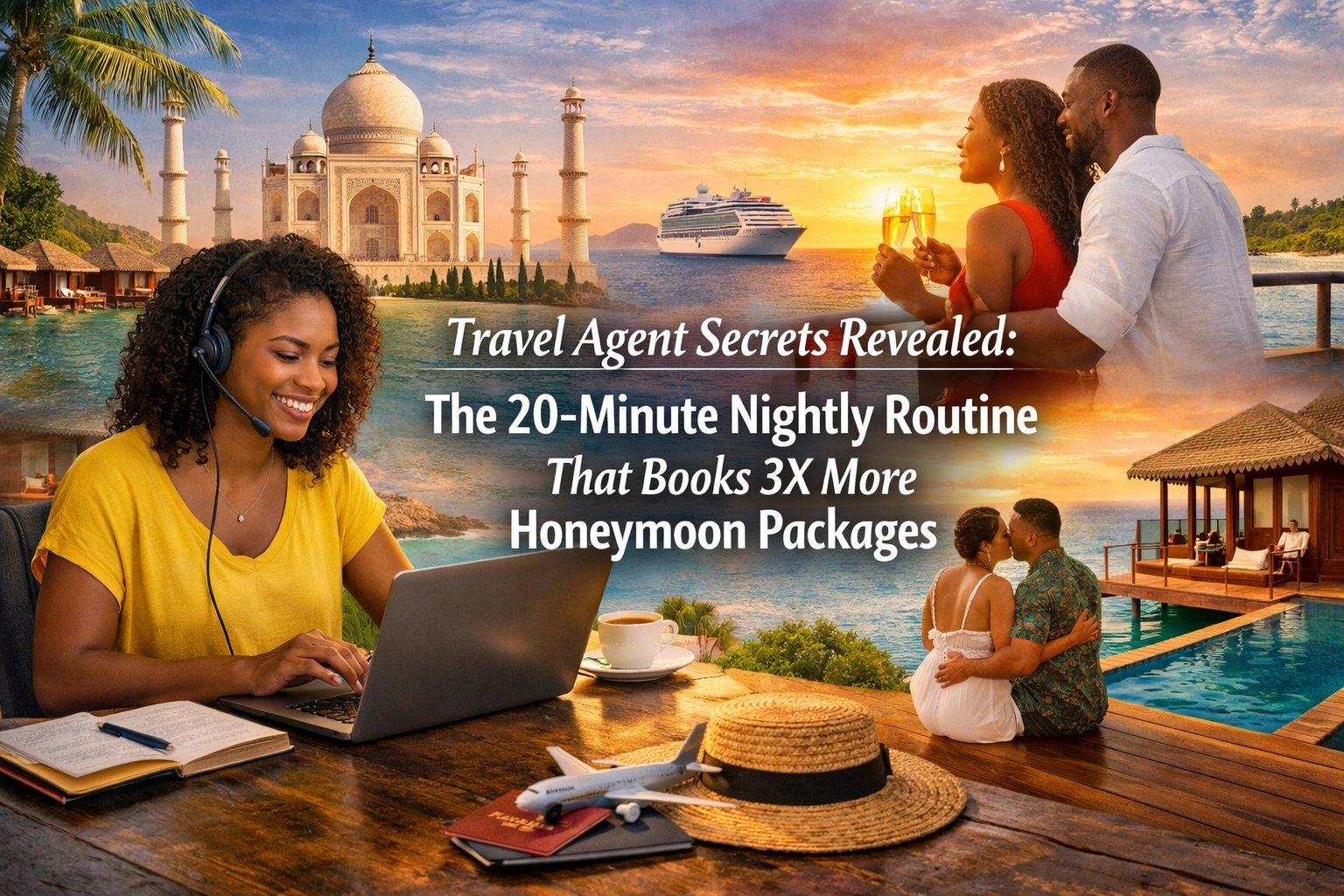 [HERO] Travel Agent Secrets Revealed: The 20-Minute Nightly Routine That Books 3X More Honeymoon Packages