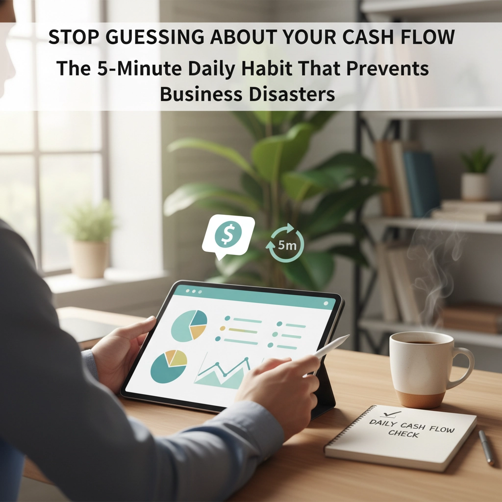 Stop Guessing About Your Cash Flow: The 5-Minute Daily Habit That Prevents Business Disasters