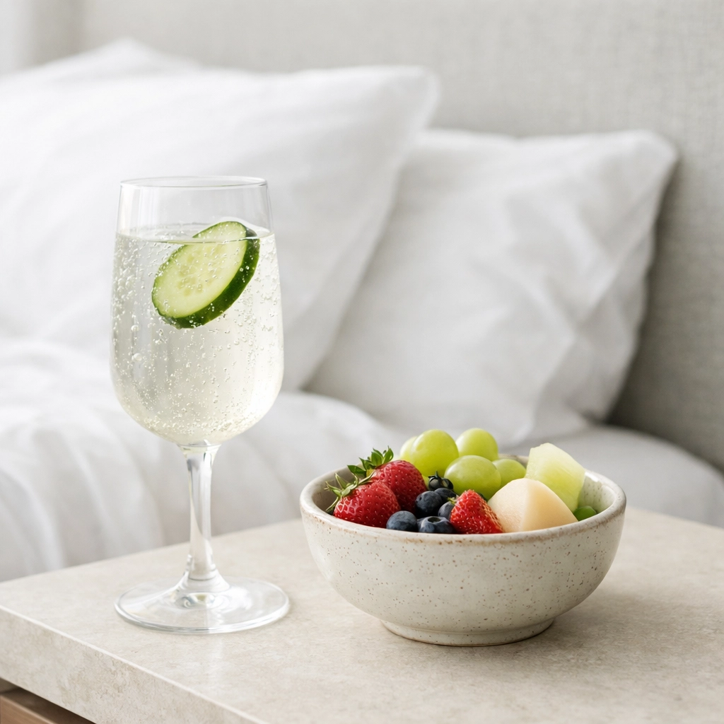 Elegant hotel welcome amenities representing the value of a direct guest relationship.