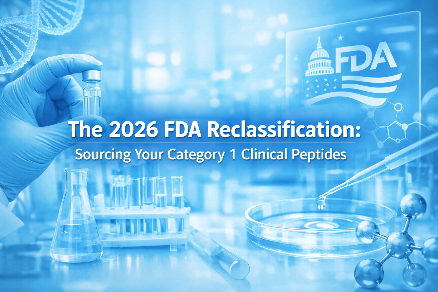 [HERO] The 2026 FDA Reclassification: Sourcing Your Category 1 Clinical Peptides