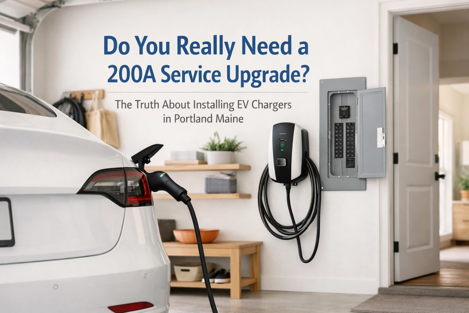 [HERO] Do You Really Need a 200A Service Upgrade? The Truth About Installing EV Chargers in Portland Maine