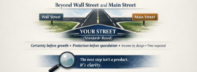 Visual Comparison of Wall Street, Main Street, and Your Street