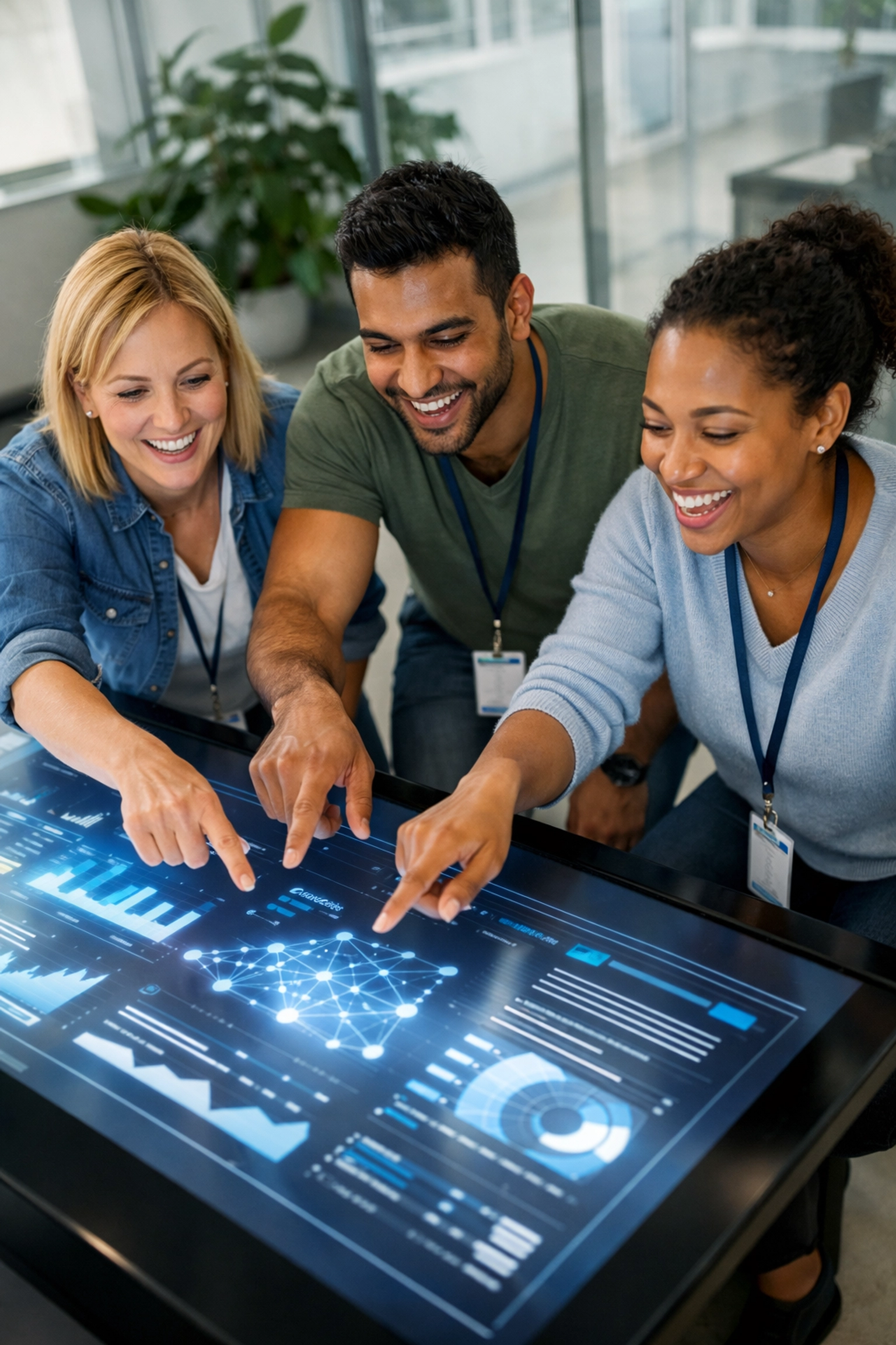 A collaborative IT team optimizing a self-healing infrastructure with help from a ServiceNow implementation partner.