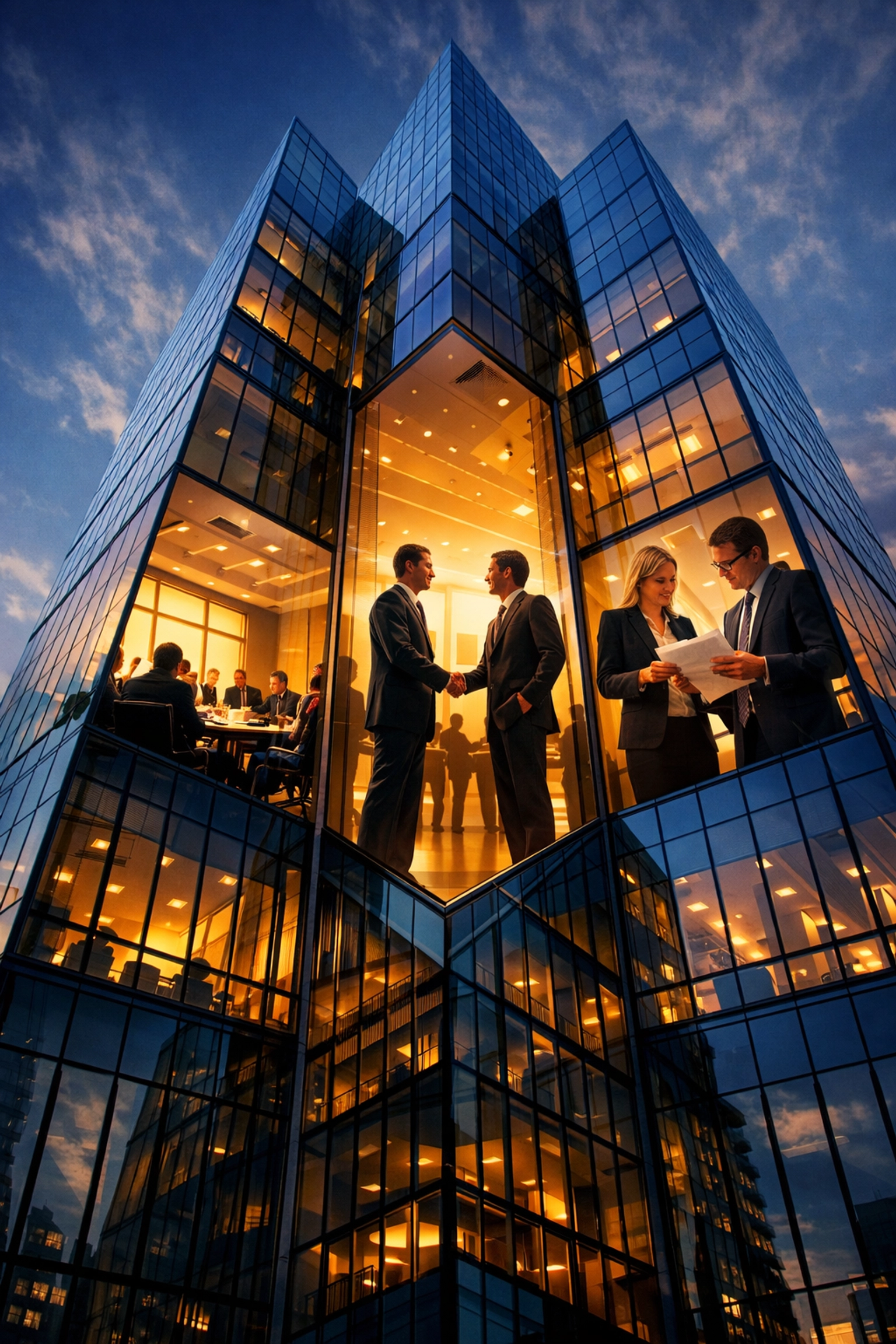 Modern commercial office building representing private equity investment opportunities