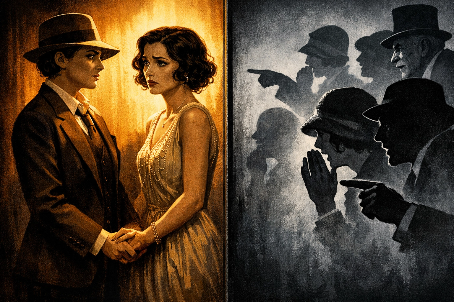 1920s lesbian couple facing societal rejection and judgment, The Well of Loneliness theme