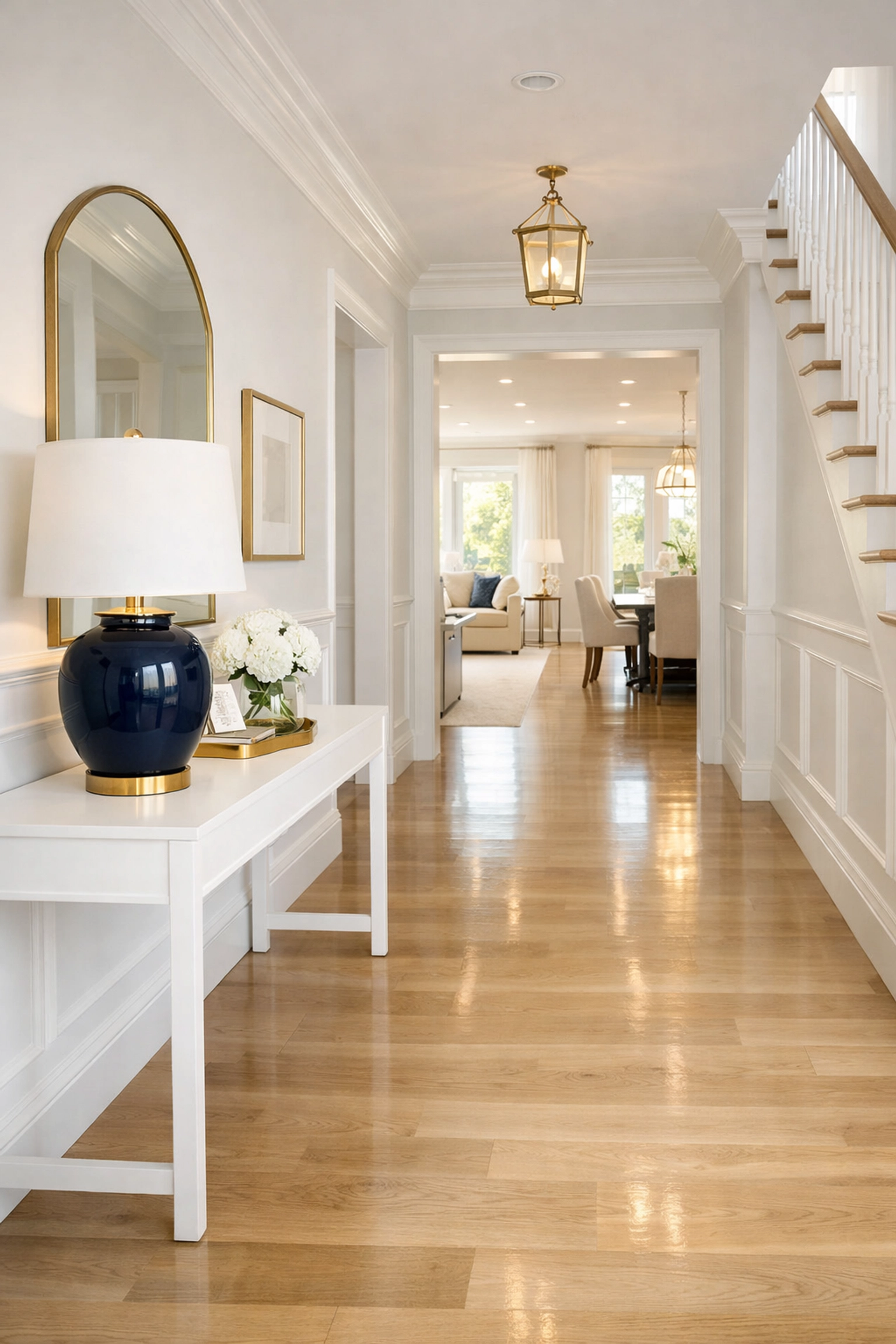 Spotless home entryway in East Harwich maintained by a professional bi weekly house cleaning service.