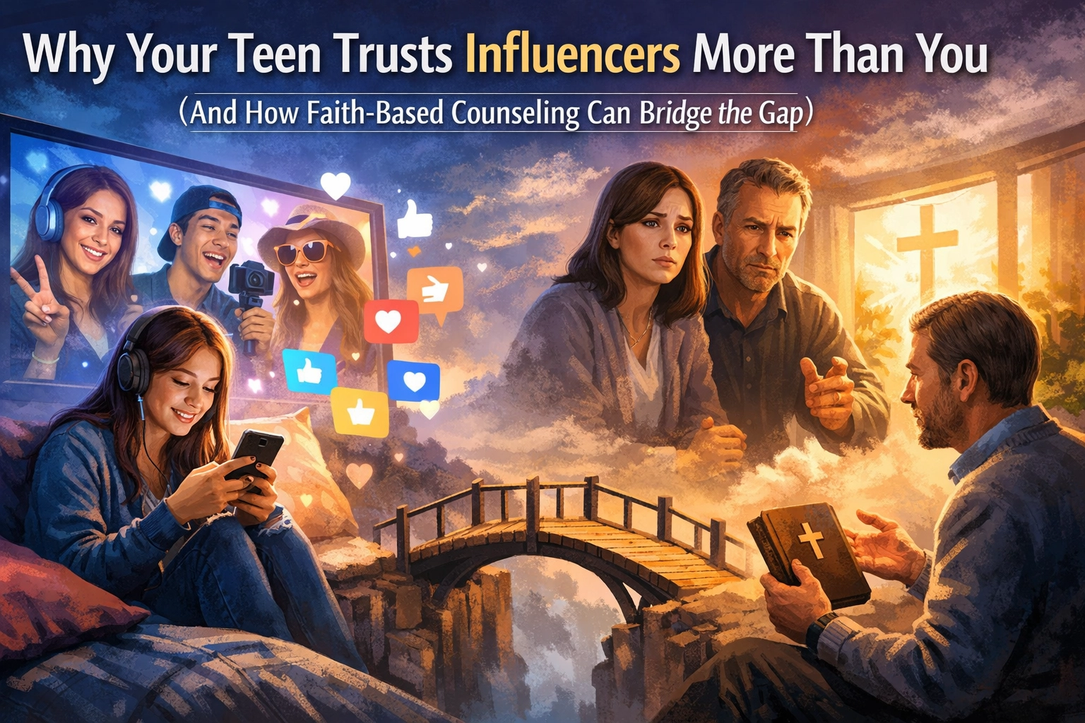 [HERO] Why Your Teen Trusts Influencers More Than You (And How Faith-Based Counseling Can Bridge the Gap)
