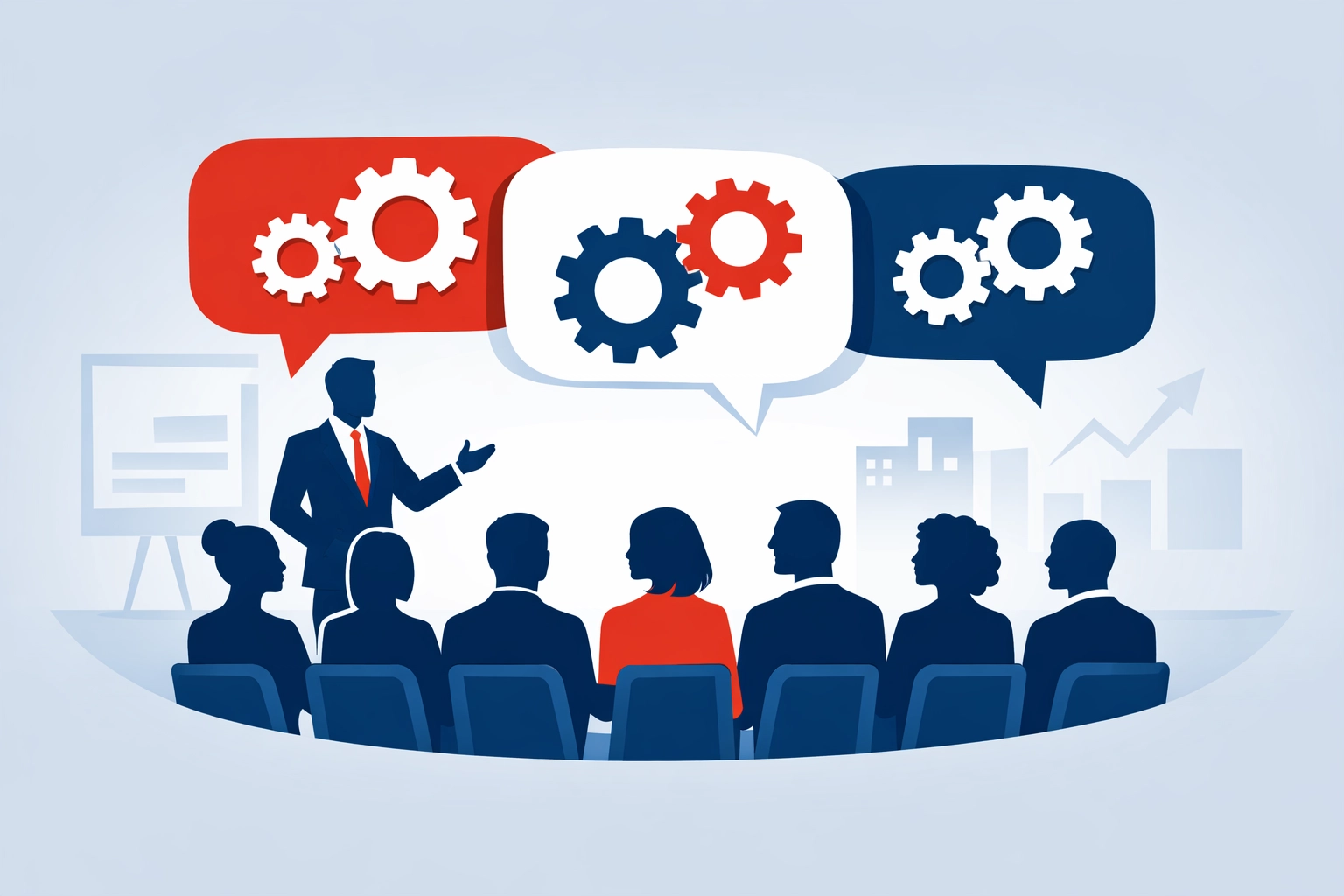 Group training environment showing a RADAT instructor sharing knowledge with professional drivers.