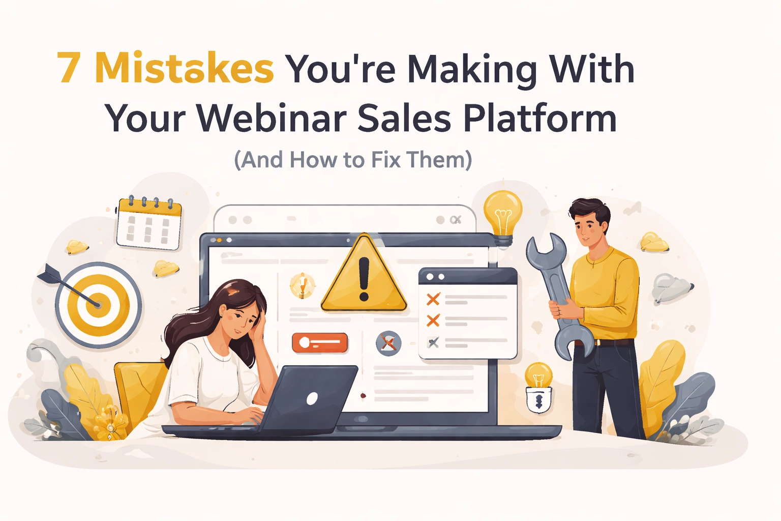 [HERO] 7 Mistakes You Are Making With Your Webinar Sales Platform (And How to Fix Them)