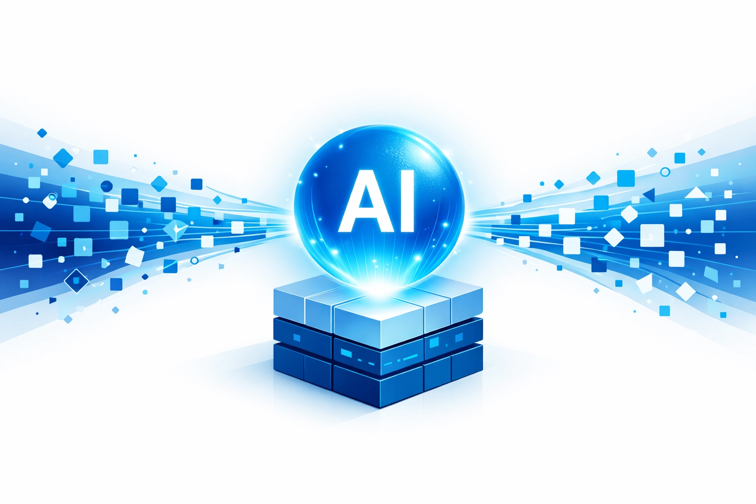 Artificial intelligence organizing data into structured summaries for search engine results.